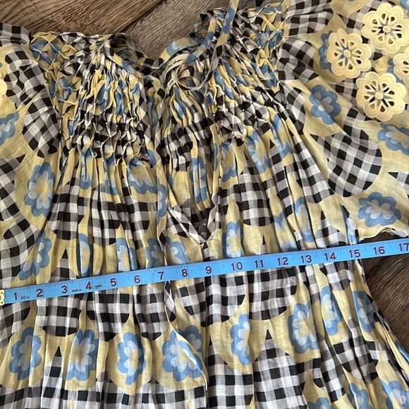 INNIKA CHOO MIDI Smock -Hugh Jesmok in Bright Gingham Print  size 0. Pre owned. - Picture 13 of 15